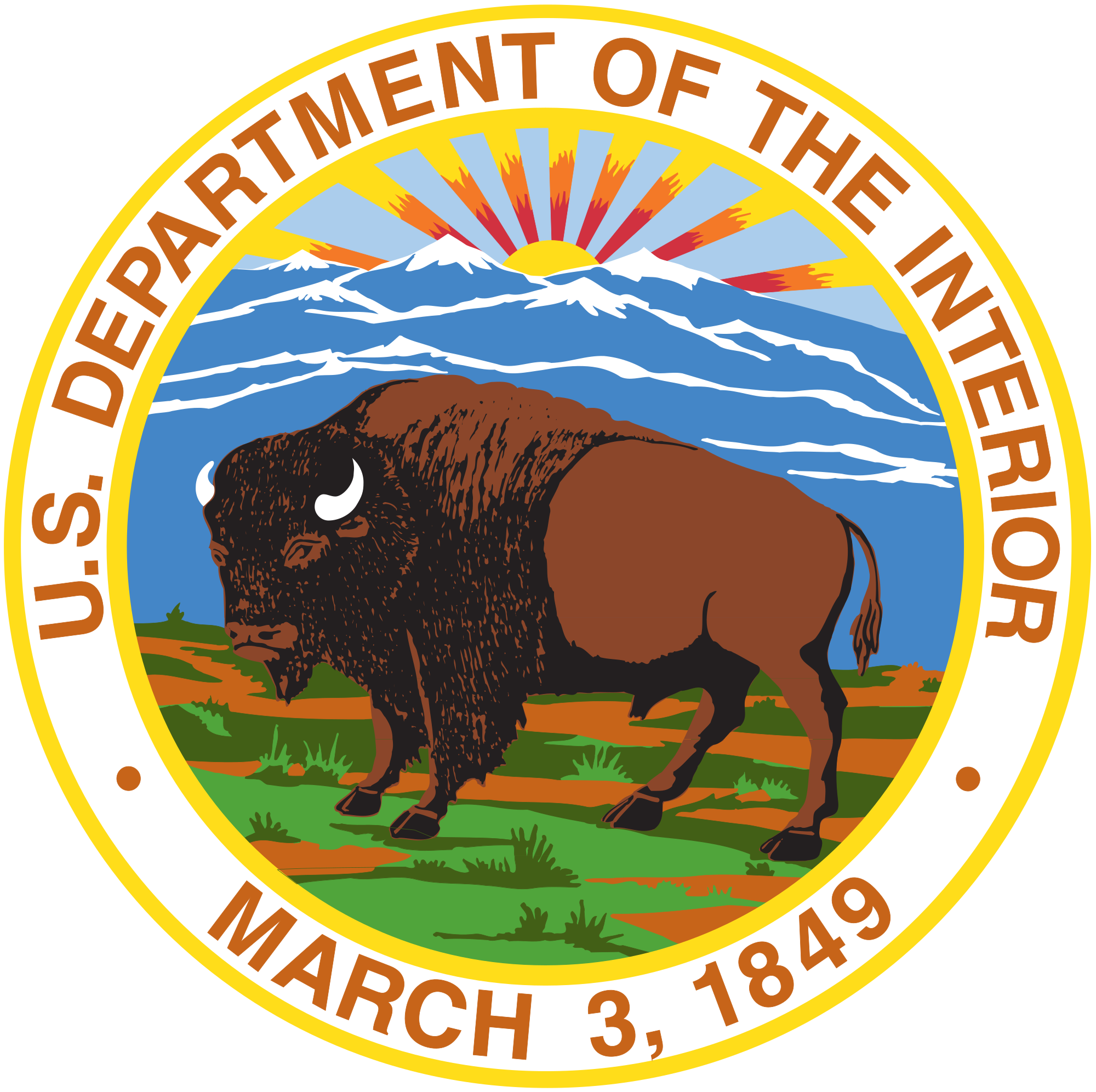 Seal Of The United States Department Of The Interior
(Logo 2007 U.S. Federal Government)