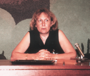 Pierrette Birraux-Ziegler von DoCip berichtet (Foto Oliver Kluge 1998)