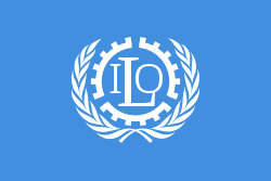 Flagge der International Labour Organisation (Wikipedia)